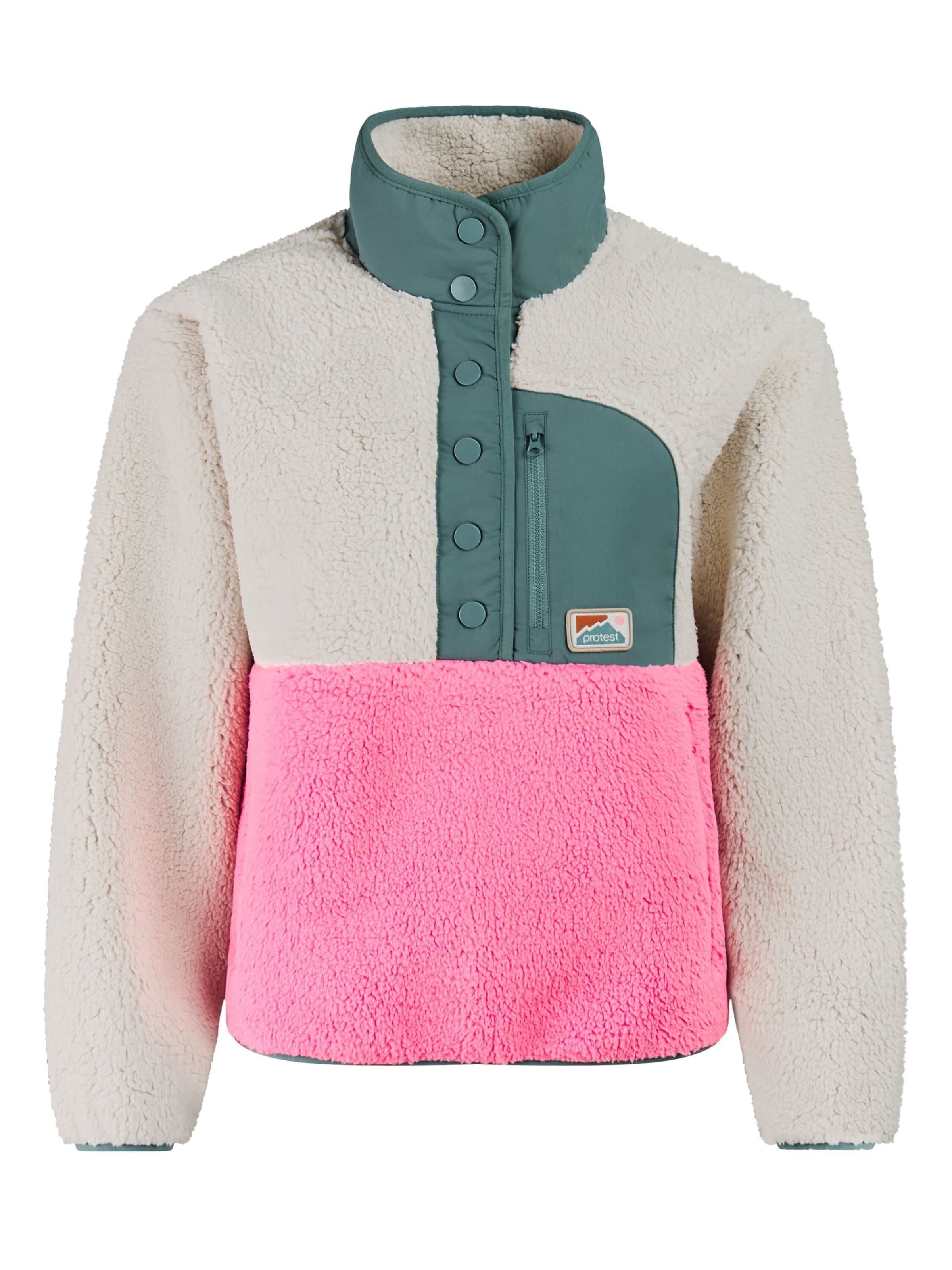PROTEST Athletic Sweatshirt 'PRTBlizz' in Beige: front