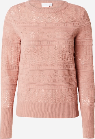 VILA Sweater 'EMINA' in Pink: front