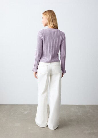 MANGO TEEN Sweater 'Lucky' in Purple