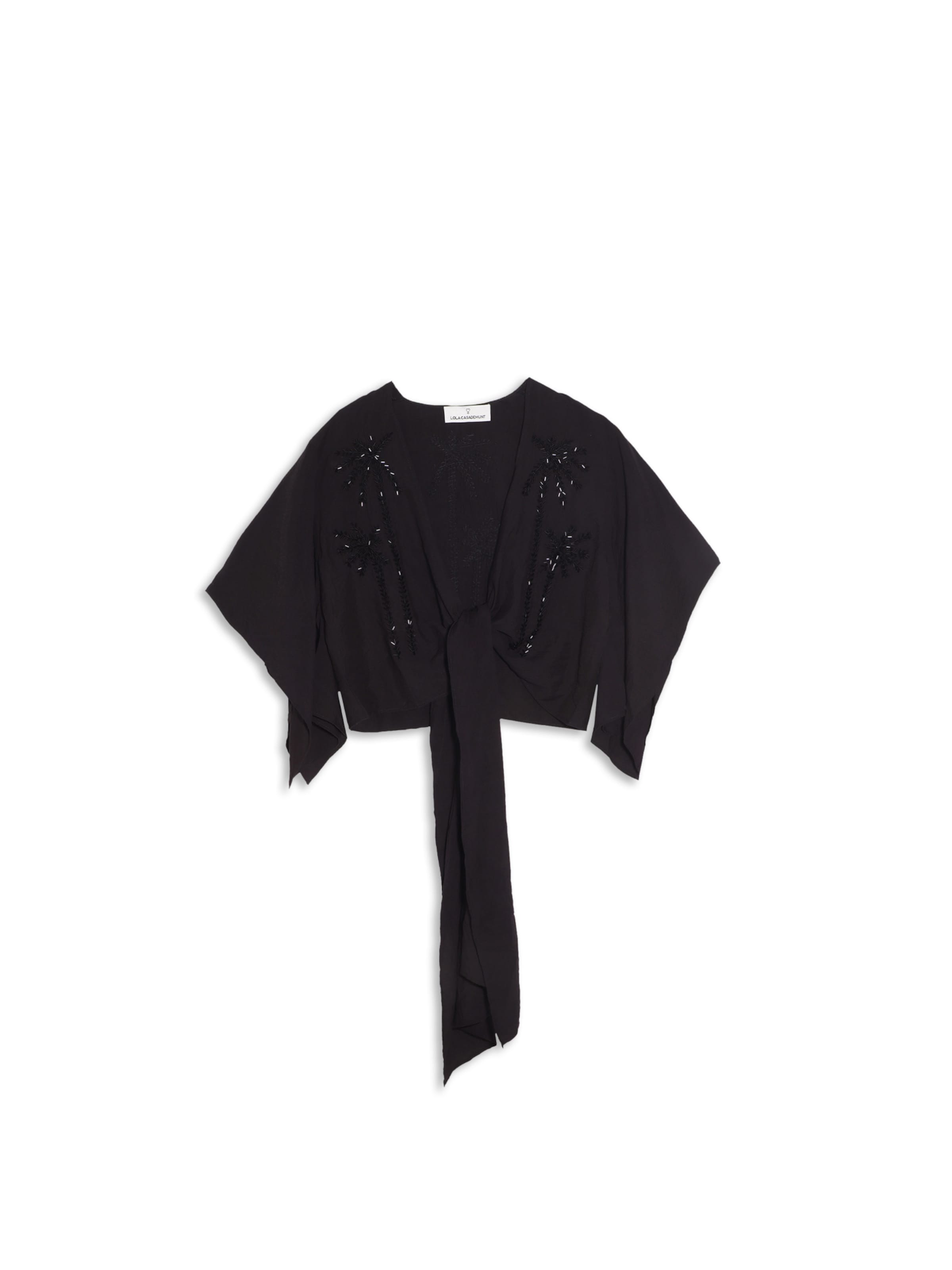 Lola Casademunt - Blusa en negro: frente