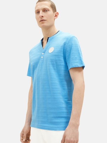TOM TAILOR Koszulka 'Serafino' w kolorze niebieski