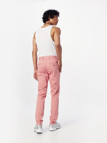 SCOTCH & SODA Regular Chinobyxa 'Essentials' i rosa