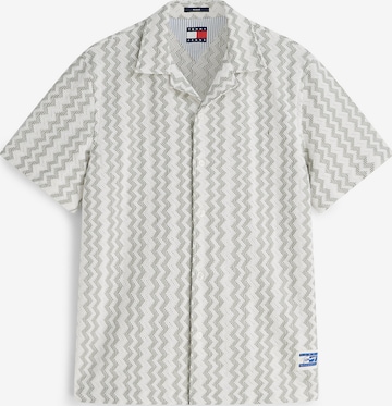 Coupe regular Chemise Tommy Jeans en vert : devant