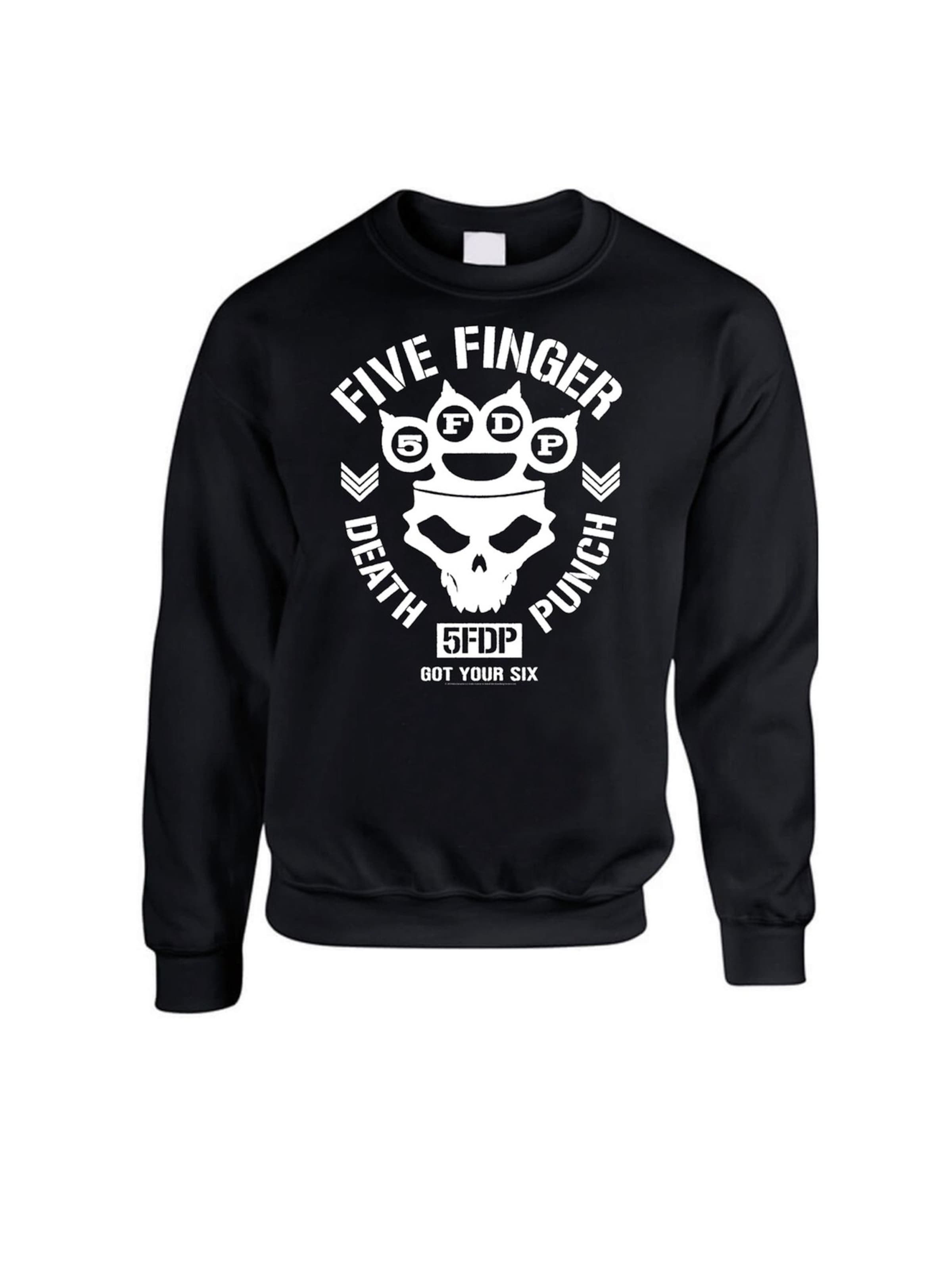 Rockshirts Sweatshirt 'Five Finger Death Punch Army  Sweatshirt Sweatshirt'‌‌‌‌‌‌‌ in Schwarz: Vorderseite