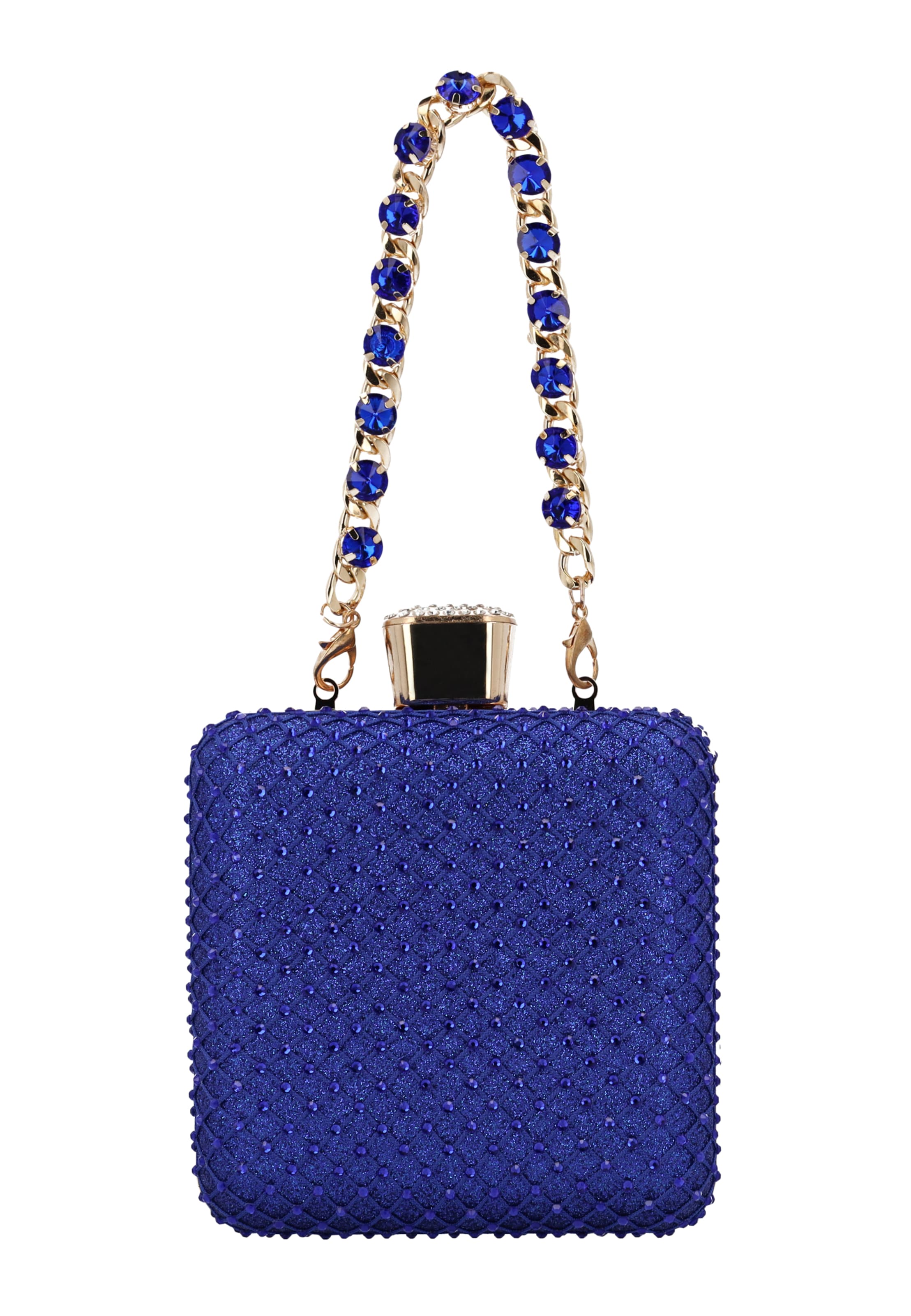 faina - Bolso de noche en azul: frente