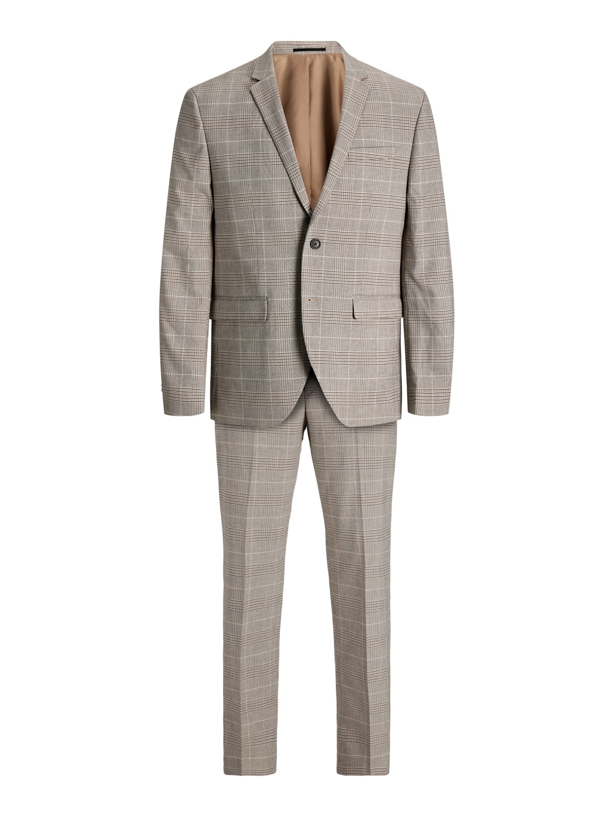 JACK & JONES Slim fit Suit in Beige: front