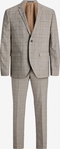 JACK & JONES Slim fit Suit in Beige: front