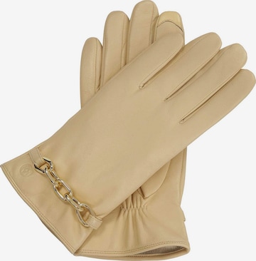 Mezzoguanti di Kazar in beige: frontale