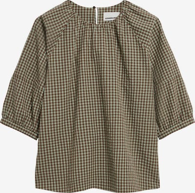 ARMEDANGELS Bluse VICHY SEERSUCKER in L in braun, Produktansicht