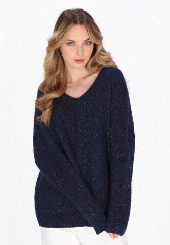 Pull-over DreiMaster Vintage en bleu : devant