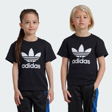 ADIDAS ORIGINALS Koszulka 'Trefoil' w kolorze czarny: przód