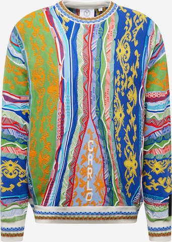 Pullover 'di Cicco' di Carlo Colucci in colori misti: frontale
