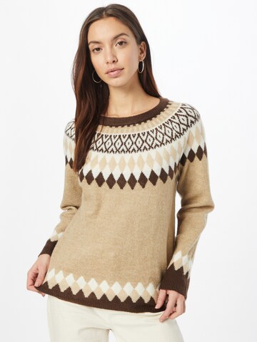 Fransa Sweater 'Ceisland' in Brown: front