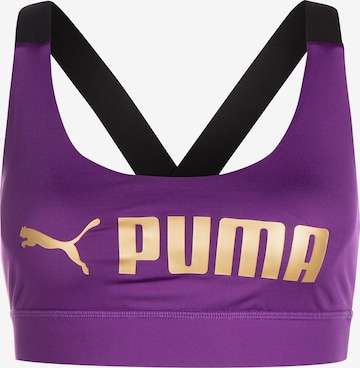 PUMA Korzetová Sportovní podprsenka – fialová