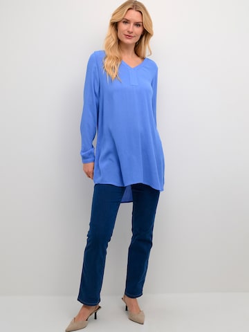 KAFFE CURVE Tunic 'Amber' in Blue