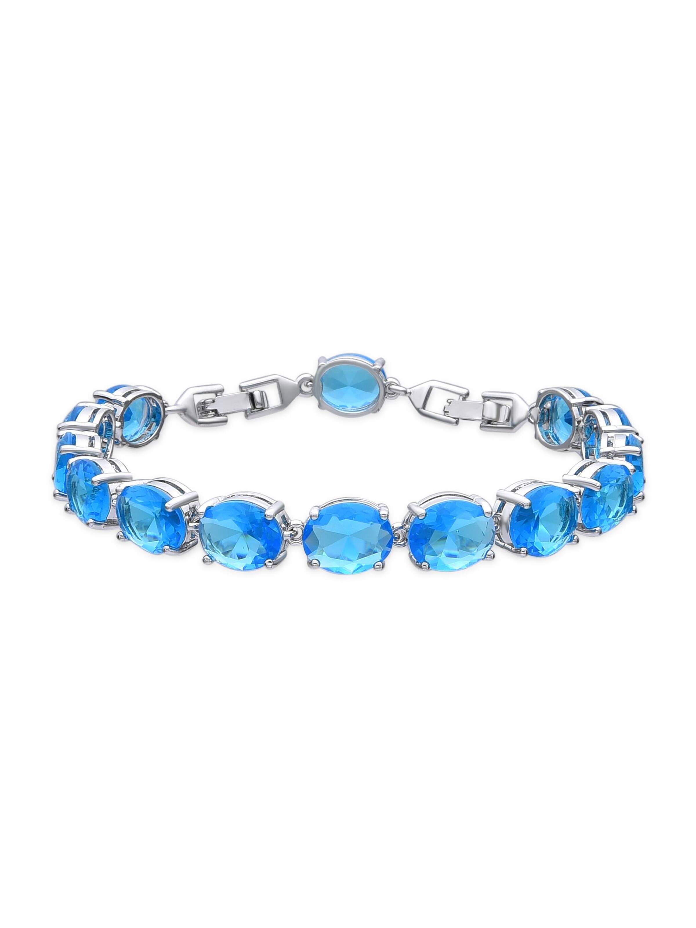 Luxenter Armband 'Nou'‌‌‌‌‌‌‌ in Blau: Vorderseite