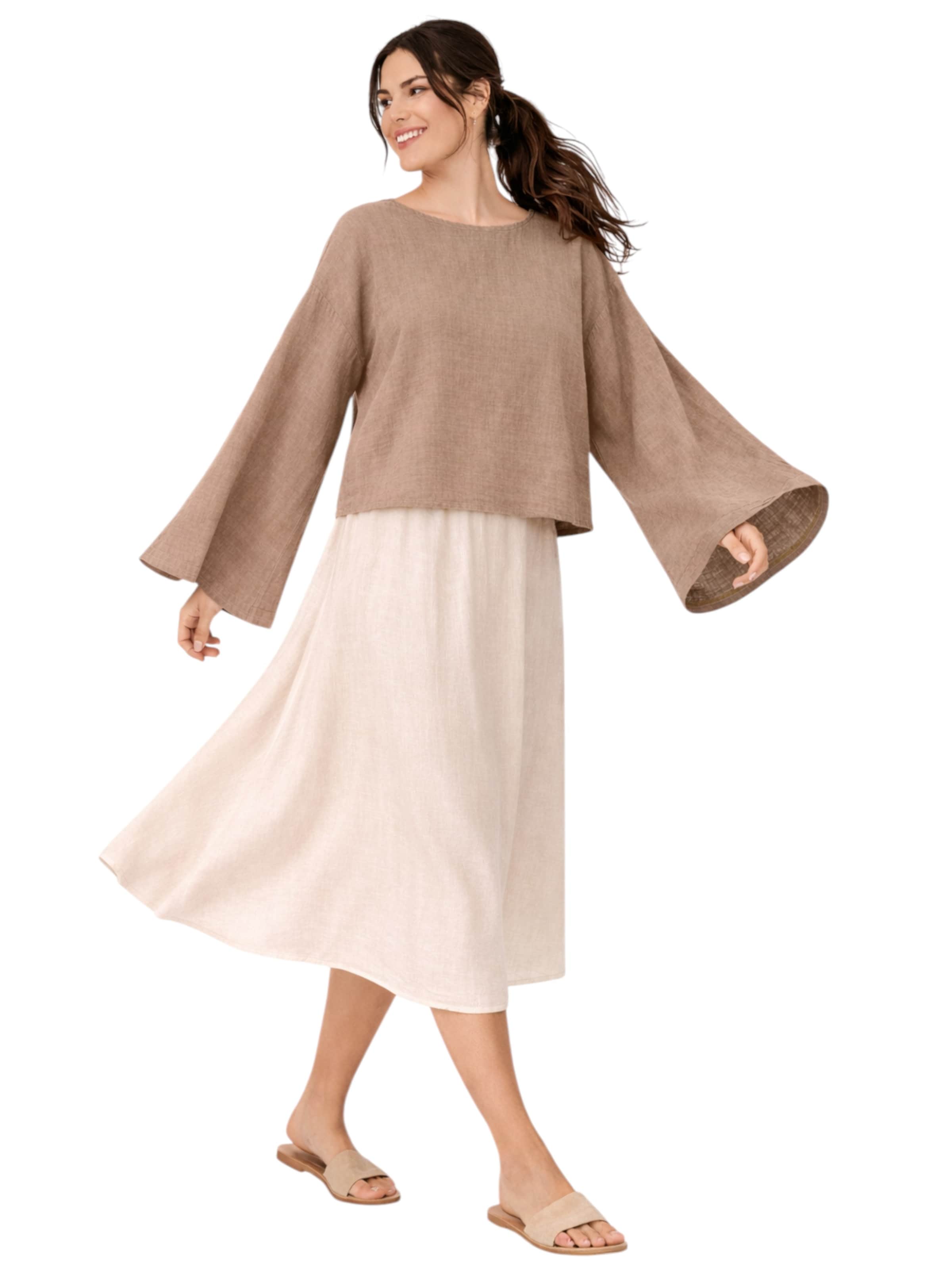 WENOR Blouse 'AVELOA' in Brown