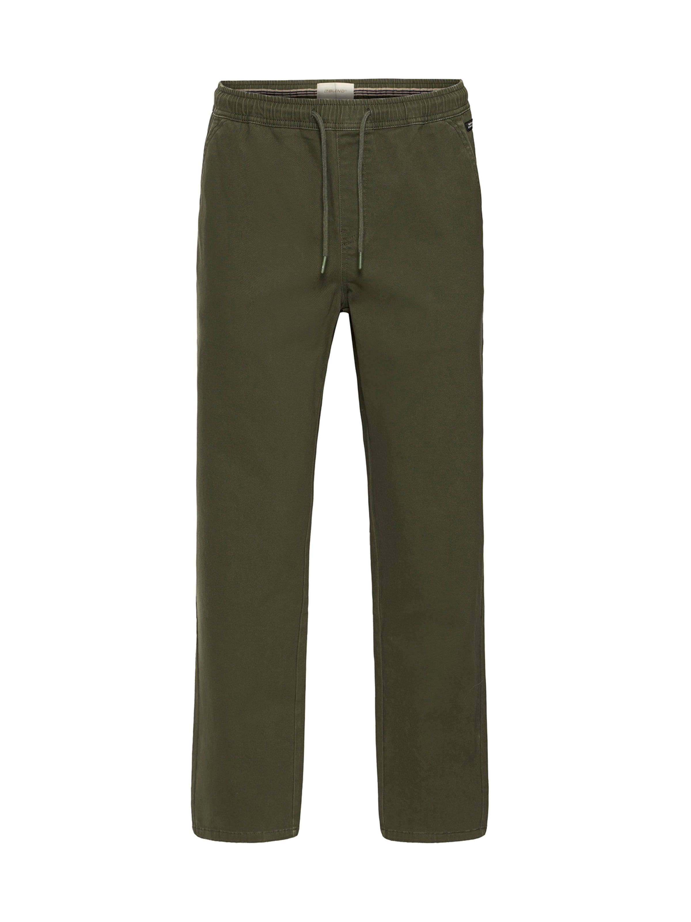 BLEND Regular Trousers 'BHMEINO MAXIM' in Green: front