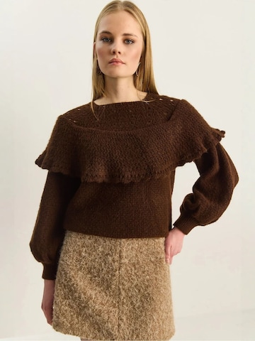 Bianco Lucci Trui 'Pullover' in Bruin
