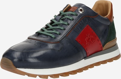 La Martina Sneakers 'TODI' in Dark blue / Brown / Dark green / Red, Item view