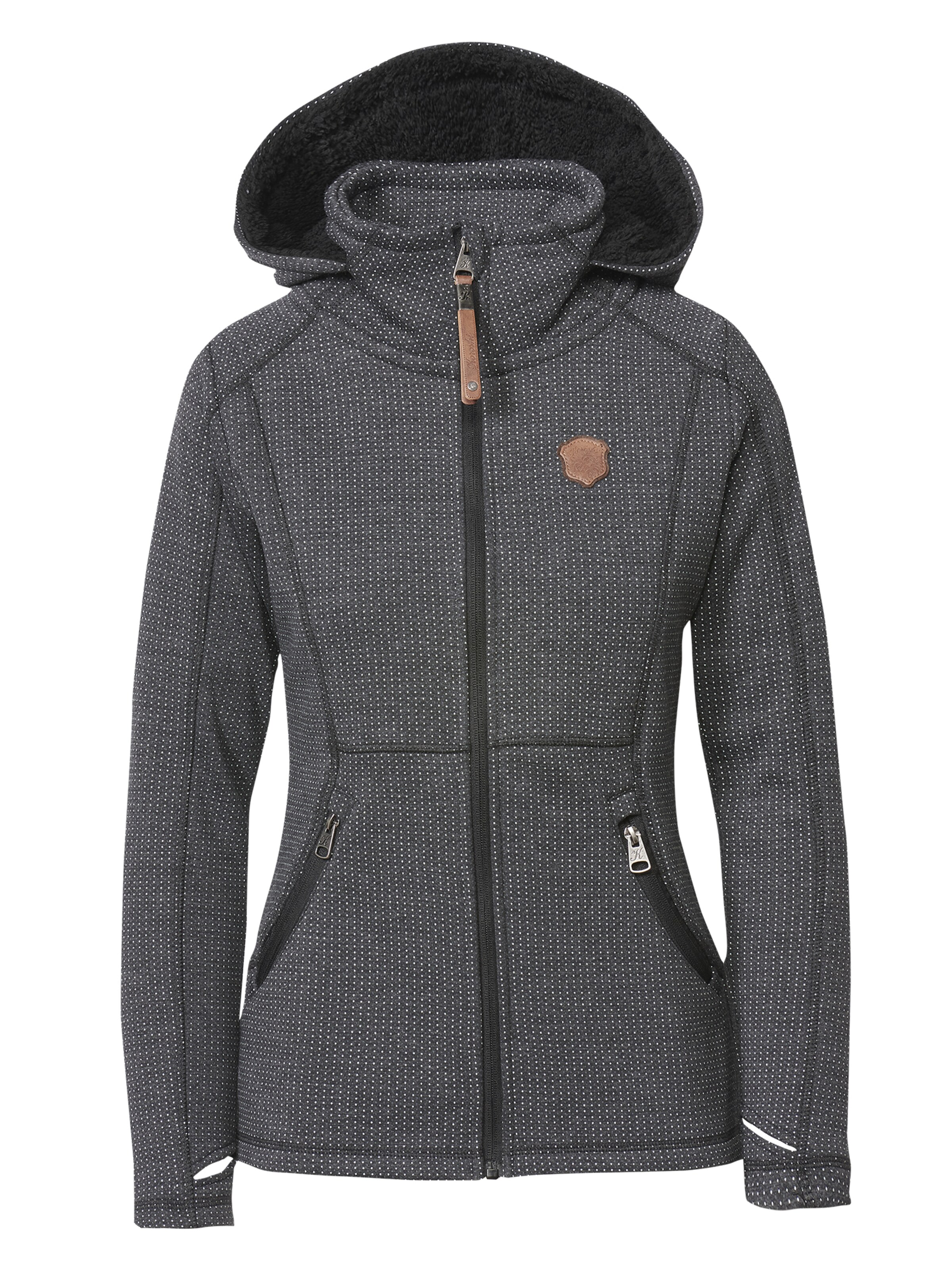 KOROSHI Sweatvest in Grijs: voorkant