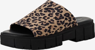 Tamaris - Sapato aberto em castanho: frente