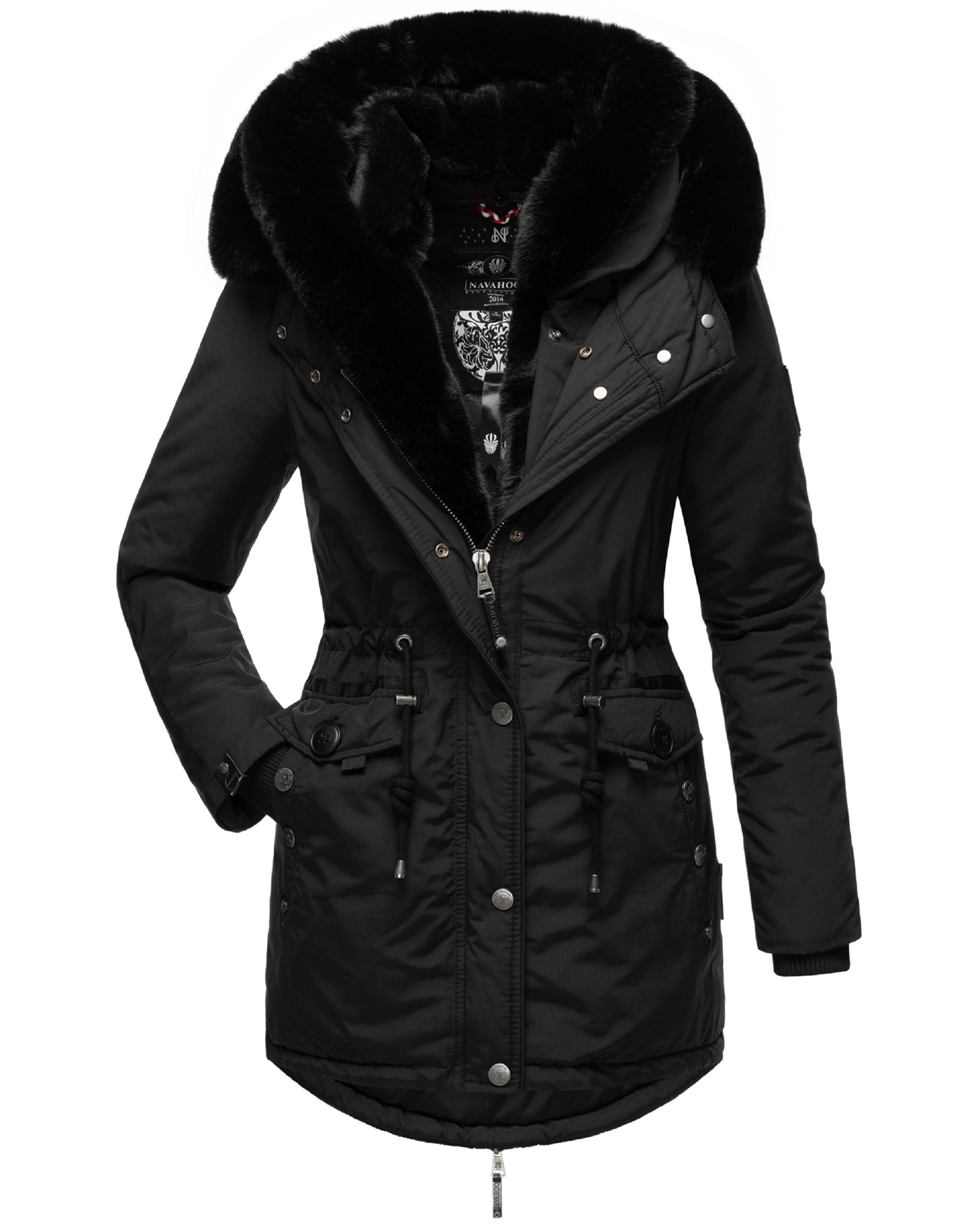 Navahoo Damen Winter Jacke Stepp Parka Mantel Teddyfell Warm Gefüttert La Viva E - Foto 9