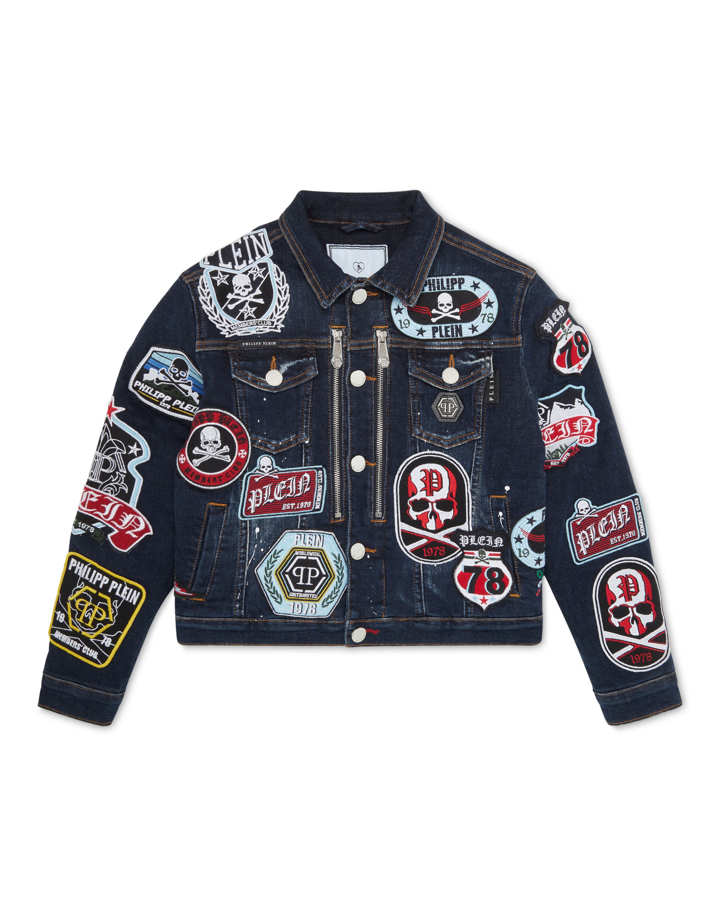 Philipp Plein Jacke in 140 in dunkelblau, Produktansicht