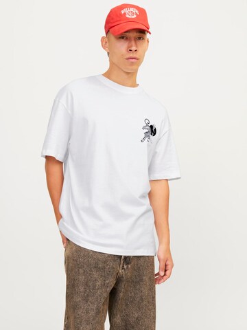 JACK & JONES Shirt 'JJRandom' in Wit: voorkant