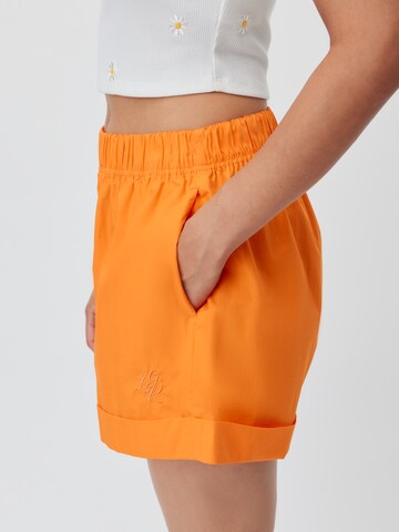 LeGer by Lena Gercke Wide Leg Shorts 'Bibiane' in Orange