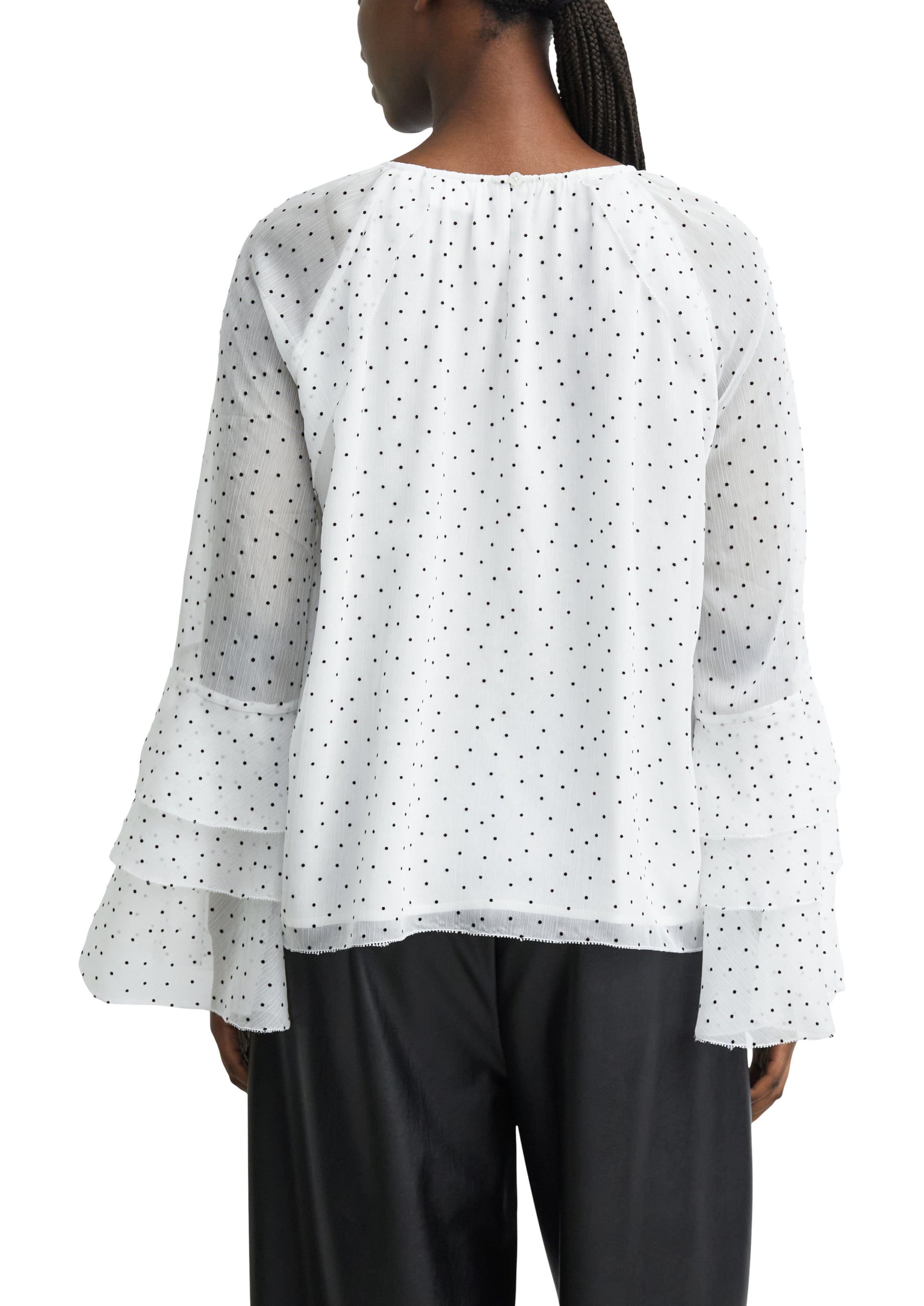 COMMA Blouse in Wit: terug