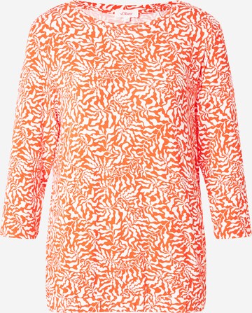 s.Oliver Shirt in Oranje: voorkant