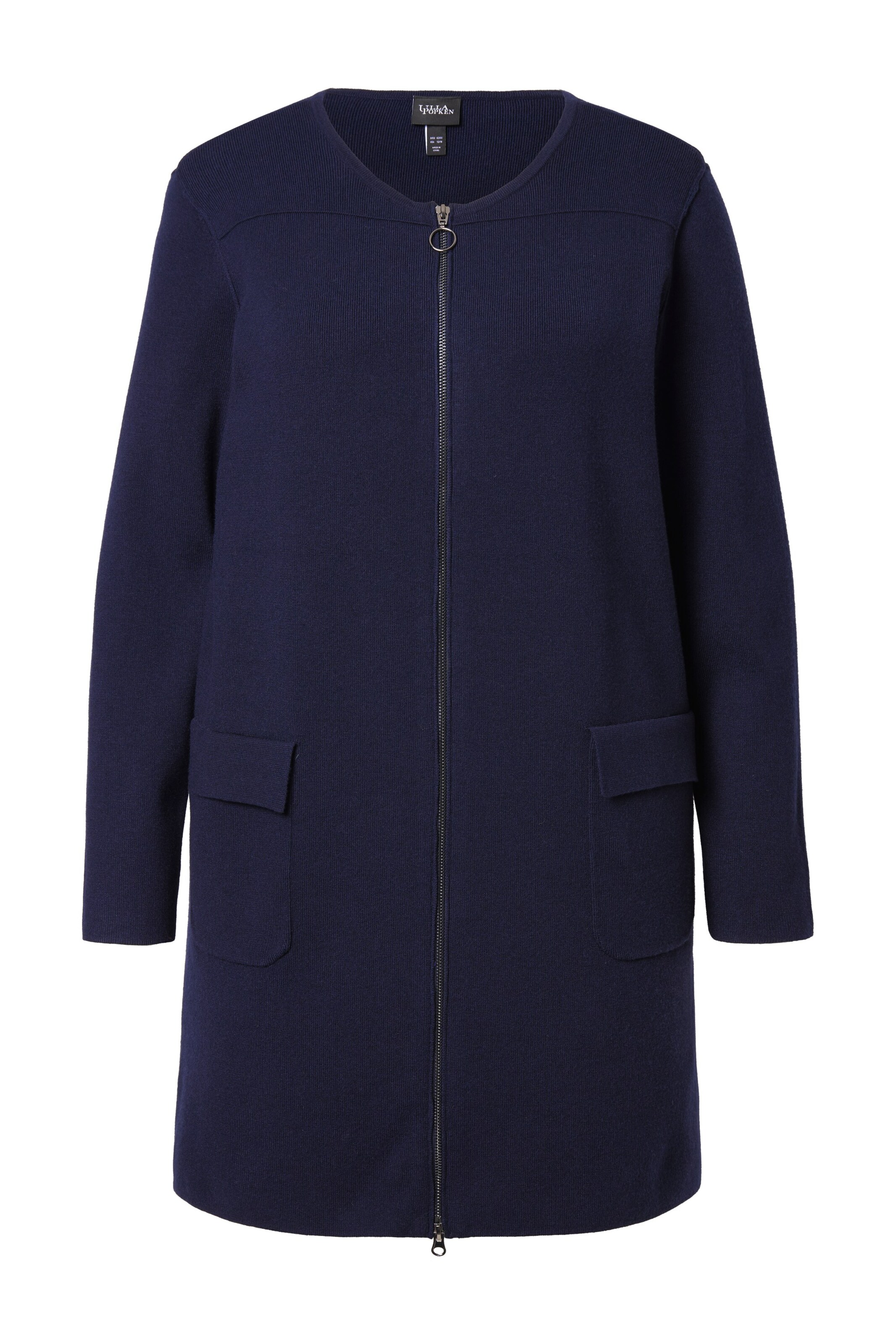 Ulla Popken Strickjacke in Blau: Vorderseite