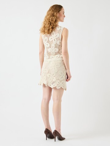 YAS Knitted Vest 'YASAnula' in Beige