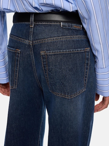 PINKO Wide leg Jeans 'PINKO WANDA WIDE LEG BLUE DENIM MEDIUM WASH PANTALONE' in Blue