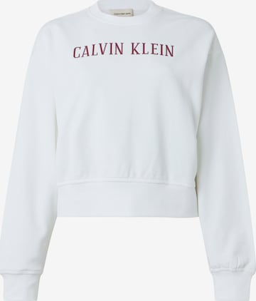 Calvin Klein JeansSweater majica - bijela boja: prednji dio