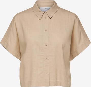 SELECTED FEMME Blouse 'Gulia' in Beige: voorkant