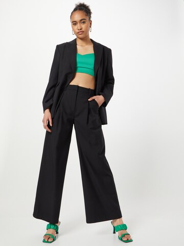 WEEKDAY Wide Leg Hose 'Indy' in Schwarz