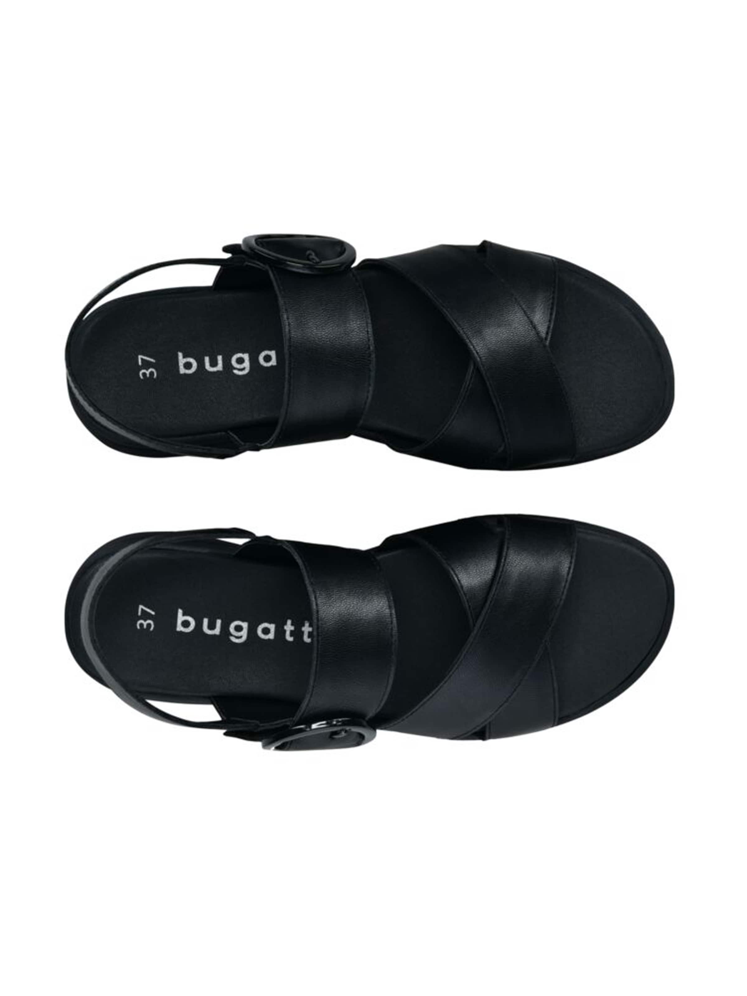 bugatti Sandale in Schwarz