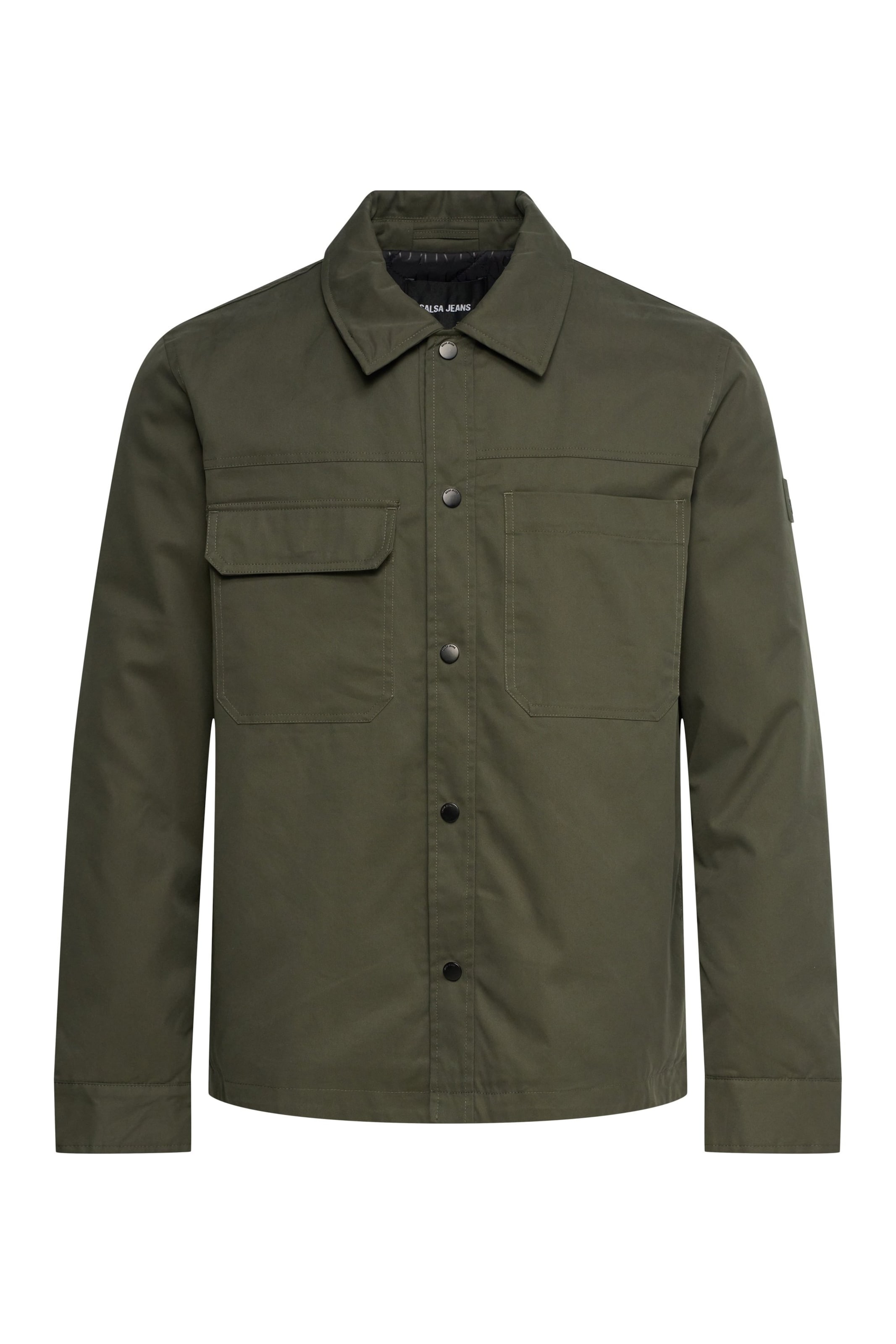 Veste mi-saison Salsa Jeans en vert : devant