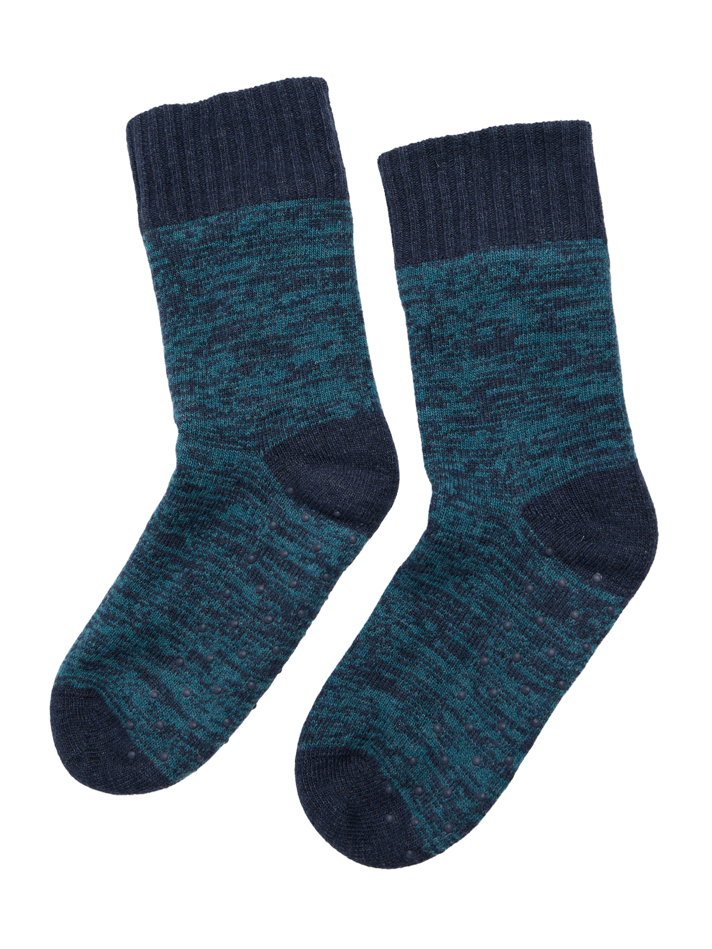 Seasalt Cornwall Ponožky 'Knit House' – modrá: přední strana