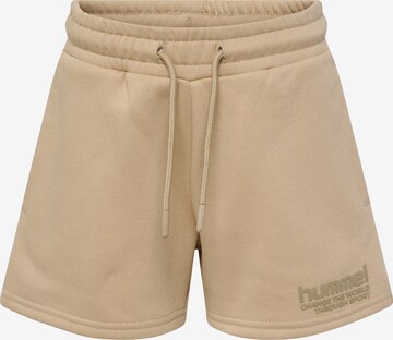 Regular Pantalon 'Pure' Hummel en beige : devant