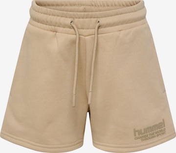 Hummel Regular Pants 'Pure' in Beige: front