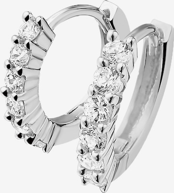 Boucles d'oreilles Lucardi en argent : devant