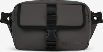 KARL LAGERFELD JEANS Torba na pasek 'Coated' w kolorze szary: przód