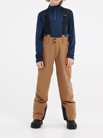 PROTEST Regular Workout Pants 'BORK JR' in Brown