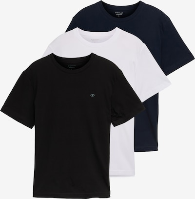 Marškinėliai iš TOM TAILOR, spalva – tamsiai mėlyna / juoda / balta, Prekių apžvalga