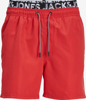 JACK & JONES Badeshorts 'FIJI' in Rot: predná strana