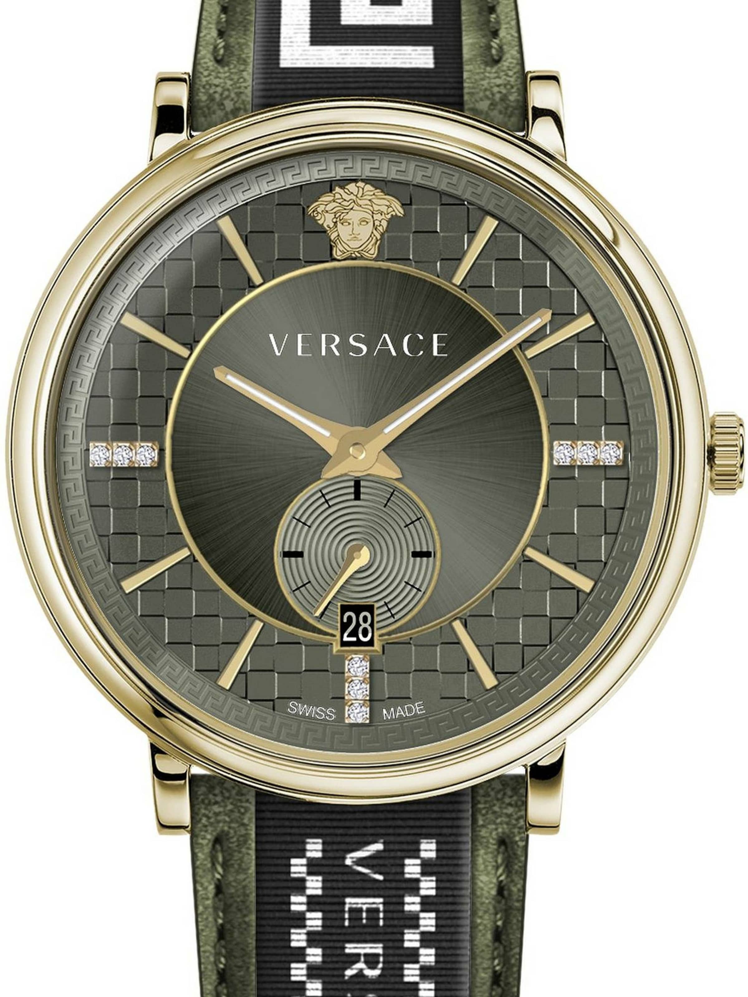 VERSACE Analog Watch 'V-Circle' in Green