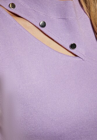NAEMI Knitted Top in Purple